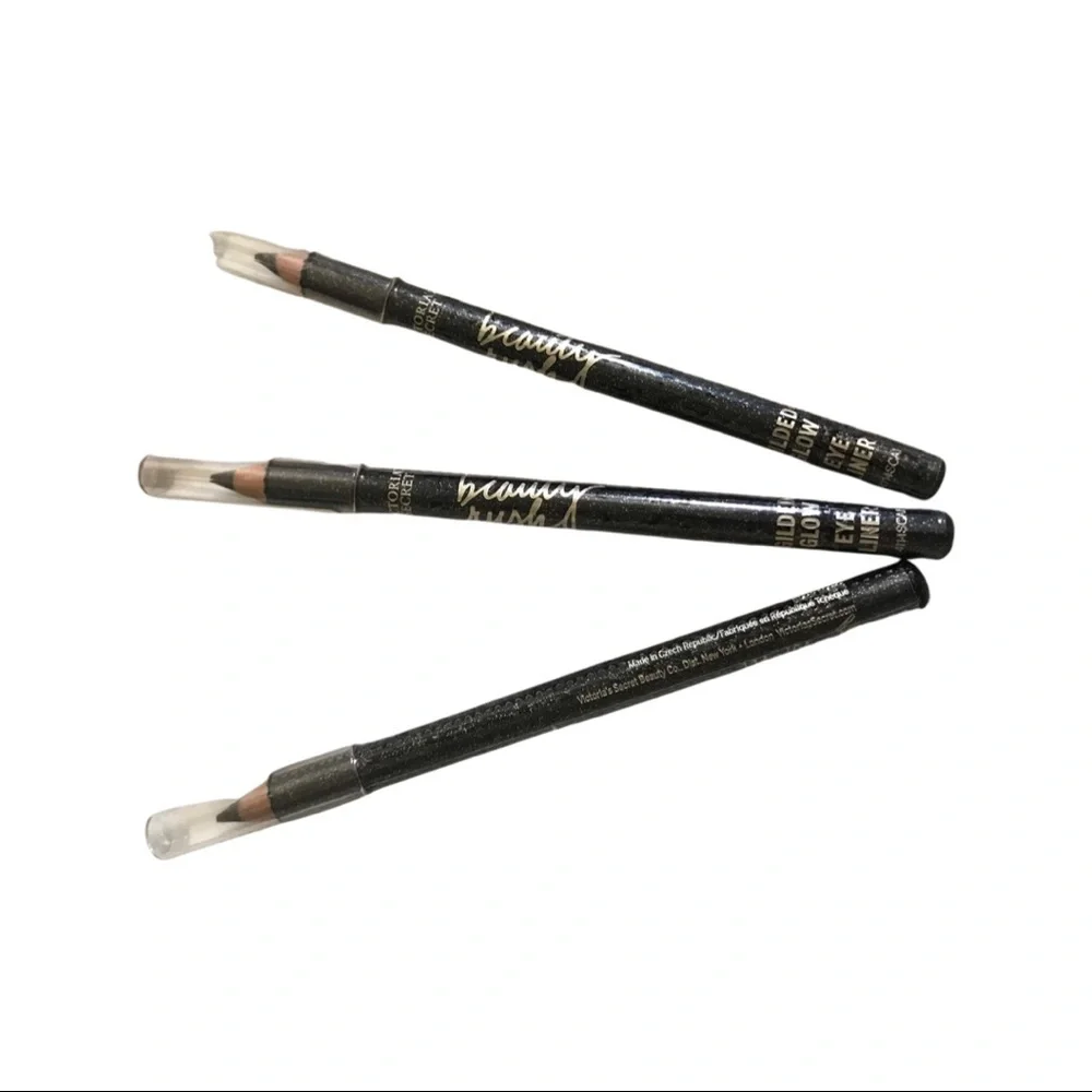3 x Victoria's Secret glitter shimmer glow eyeliner black